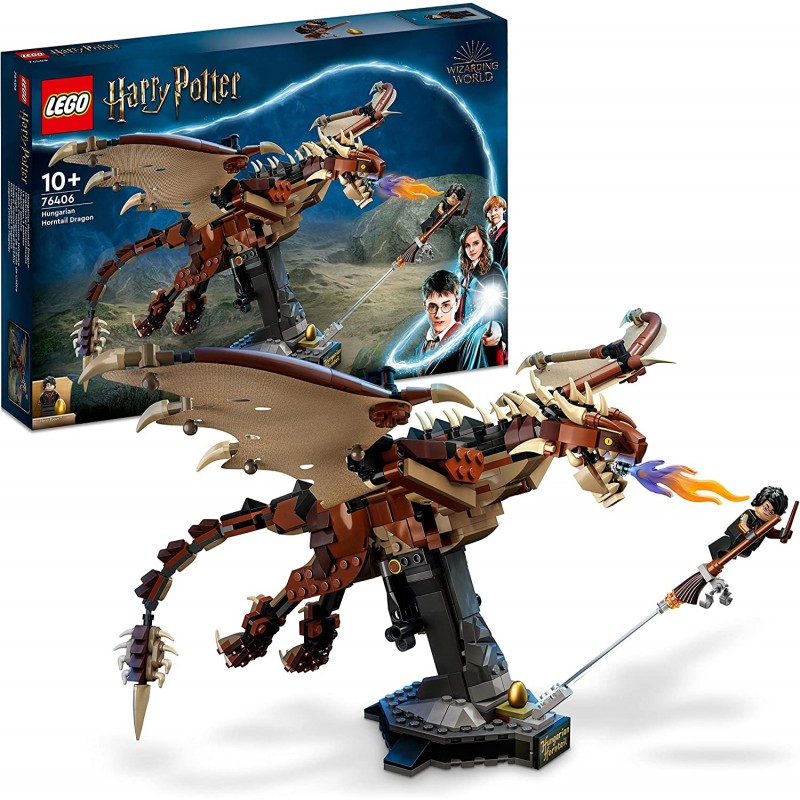 LEGO Harry Potter Ungaro Spinato, Modellino da Costruire, Set da Collezione con Drago Giocattolo, Idea Regalo con Personaggi Hog