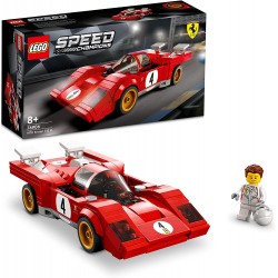 LEGO Speed Champions 1970 Ferrari 512 M, Macchina Giocattolo da Corsa, Supercar, Auto Sportiva Rossa, Modellismo, Collezione 202