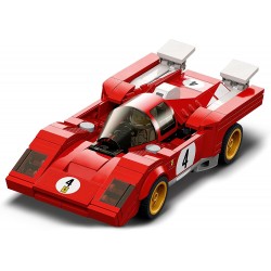 LEGO Speed Champions 1970 Ferrari 512 M, Macchina Giocattolo da Corsa, Supercar, Auto Sportiva Rossa, Modellismo, Collezione 202