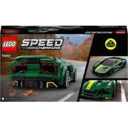 LEGO Speed Champions Lotus Evija, Macchina Giocattolo da Corsa, Modello Replica Auto Sportiva con Minifigure Pilota, Set da Coll
