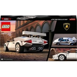 LEGO Speed Champions Lamborghini Countach, Giochi per Bambini dagli 8 Anni in su, Auto Sportiva Giocattolo, Replica Supercar, Co
