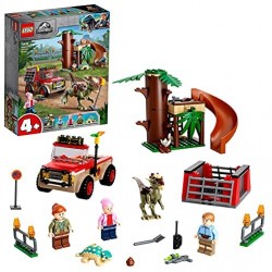 LEGO Jurassic World La Fuga del Dinosauro Stygimoloch, Giochi per Bambini di 4 Anni con Minifigures e Casa sull&#39;Albero, 7693