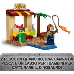 LEGO Jurassic World Inseguimento dello Pteranodonte, Include 2 Minifigure un Fuoristrada e Dinosauro Giocattolo, Giochi per Bamb
