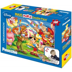 Lisciani Giochi - Maxi Puzzle double Face - Disney Pinocchio - LI31757