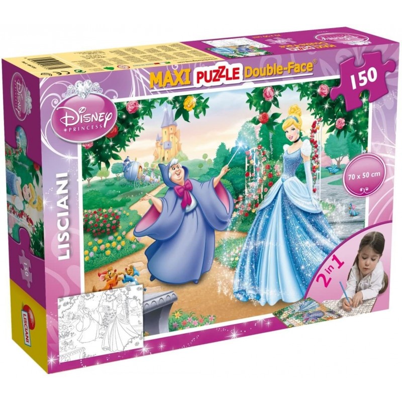 Lisciani Giochi Disney Puzzle Supermaxi 150, Cinderella, 46720