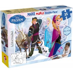 Lisciani Giochi - Frozen Playing On The Ice Disney Puzzle, 35 Pezzi, Multicolore, 46867