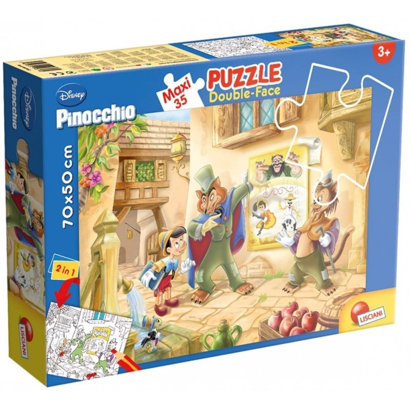 Lisciani Giochi Pinocchio Disney Puzzle, 35 Pezzi, Multicolore, 48182