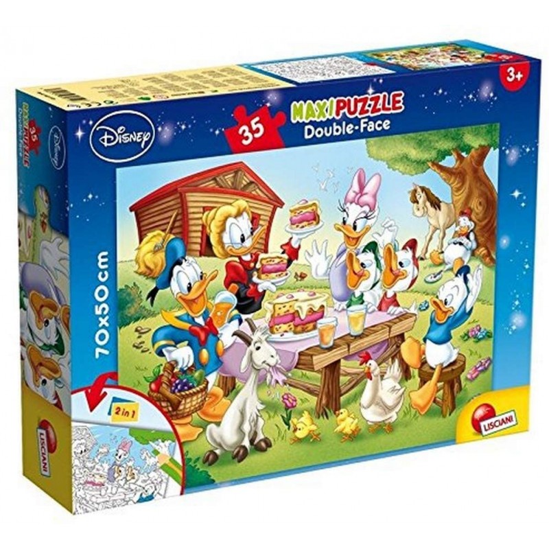 Lisciani Giochi- Mickey & Friends Disney Puzzle, 35 Pezzi, Multicolore, 48199