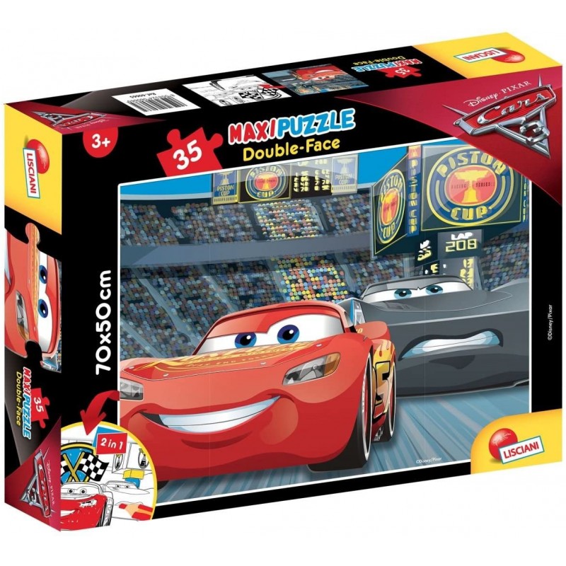 Lisciani Giochi - 3 Go Cars The Movie Puzzle, 35 Pezzi, Multicolore, 60665