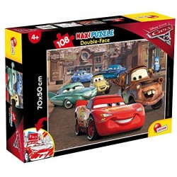 Lisciani Giochi 3 Racer Cars The Movie Puzzle DF Supermaxi, 108 Pezzi, Multicolore, 63963.0