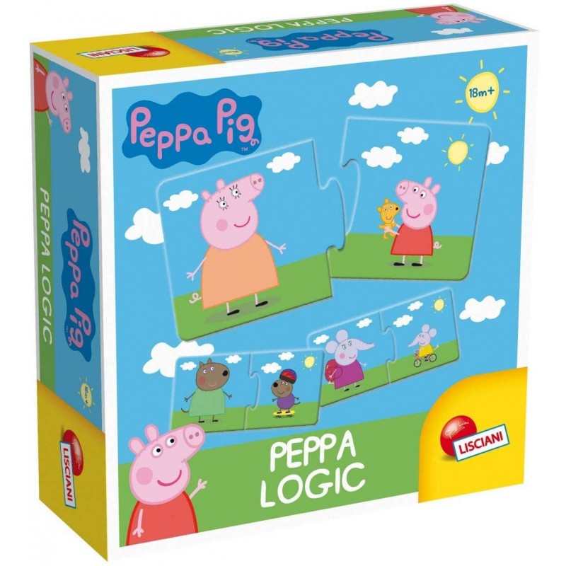 lisciani giochi- peppa pig games-logic, multicolore, 64892.0