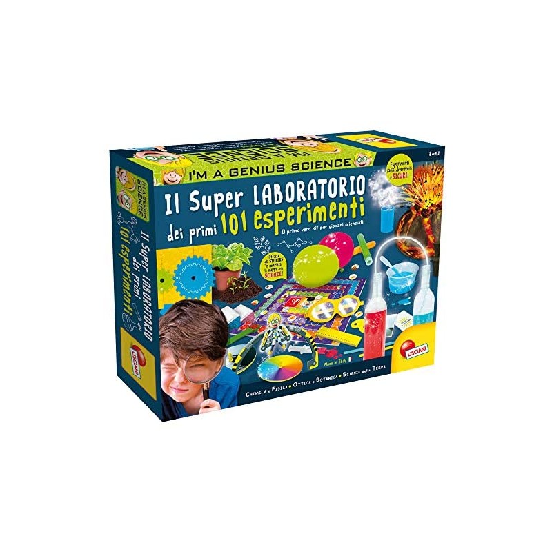 Lisciani Giochi - Super Laboratorio dei Primi 101 Esperimenti, Multicolore, 69330, 8 - 12 anni