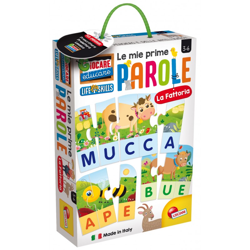 liscianigiochi- giocare educare, life skills le mie prime parole la fattoria, 72507