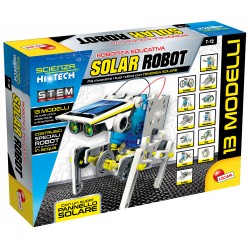 lisciani giochi- scienza hi tech robot 14 modelli energia solare, multicolore, 73245