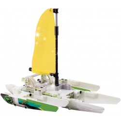 lisciani giochi- scienza hi tech maestri di meccanica catamarano, multicolore, 73283