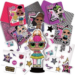 lisciani giochi- crea i tuoi stickers & cards collection, multicolore, 73788