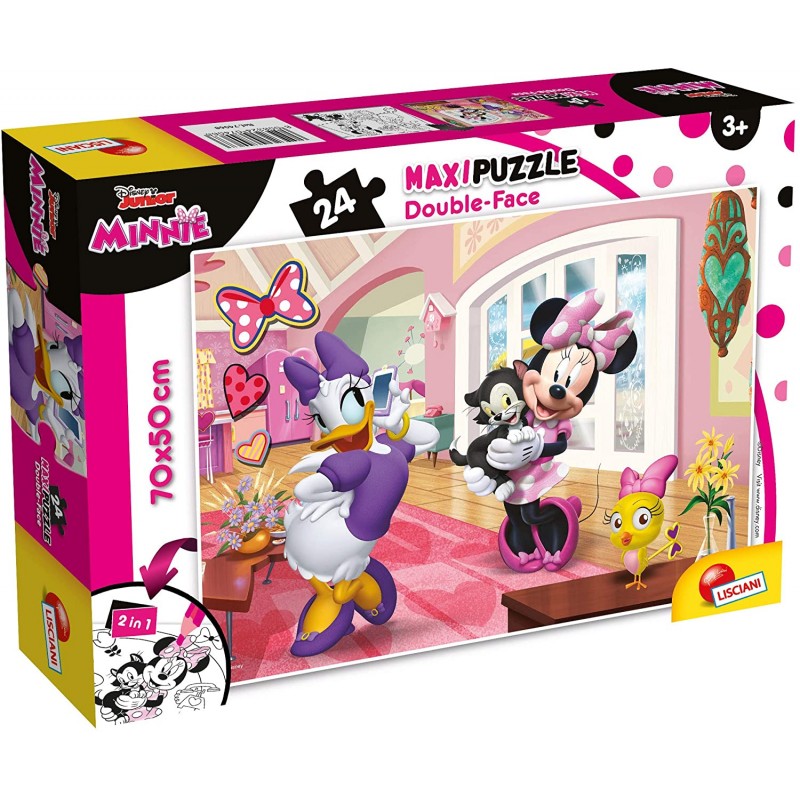 Lisciani Giochi - Disney Puzzle Supermaxi 24, Minnie, 74068