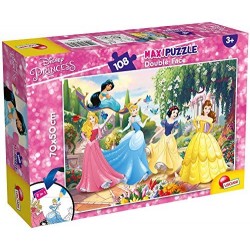 Lisciani Giochi Disney Princess Puzzle DF Supermaxi, 108 Pezzi, Multicolore, 74174