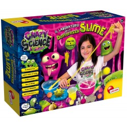 lisciani giochi- crazy science laboratorio della dottoressa slime, multicolore, 75102