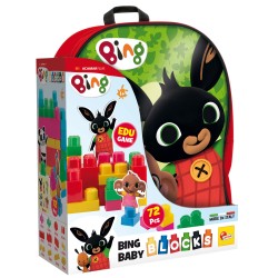 Lisciani Giochi- Gioco per Bambini Bing Zainetto, Costruzioni Baby, Colore Rosso, 76611
