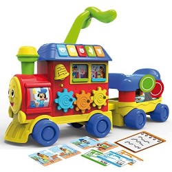 Lisciani Giochi- Carotina Baby Trenino 4 in 1, Multicolore, 76635