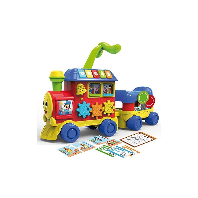 Lisciani Giochi- Carotina Baby Trenino 4 in 1, Multicolore, 76635