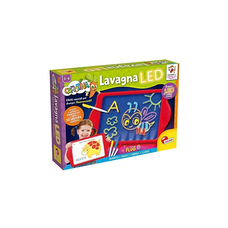 Lisciani Giochi - 77441 Gioco per Bambini Carotina Lavagna LED 2019
