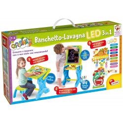 lisciani giochi - 77465 gioco per bambini carotina banchetto led, gioco e imparo 3 in 1, edizione 2019