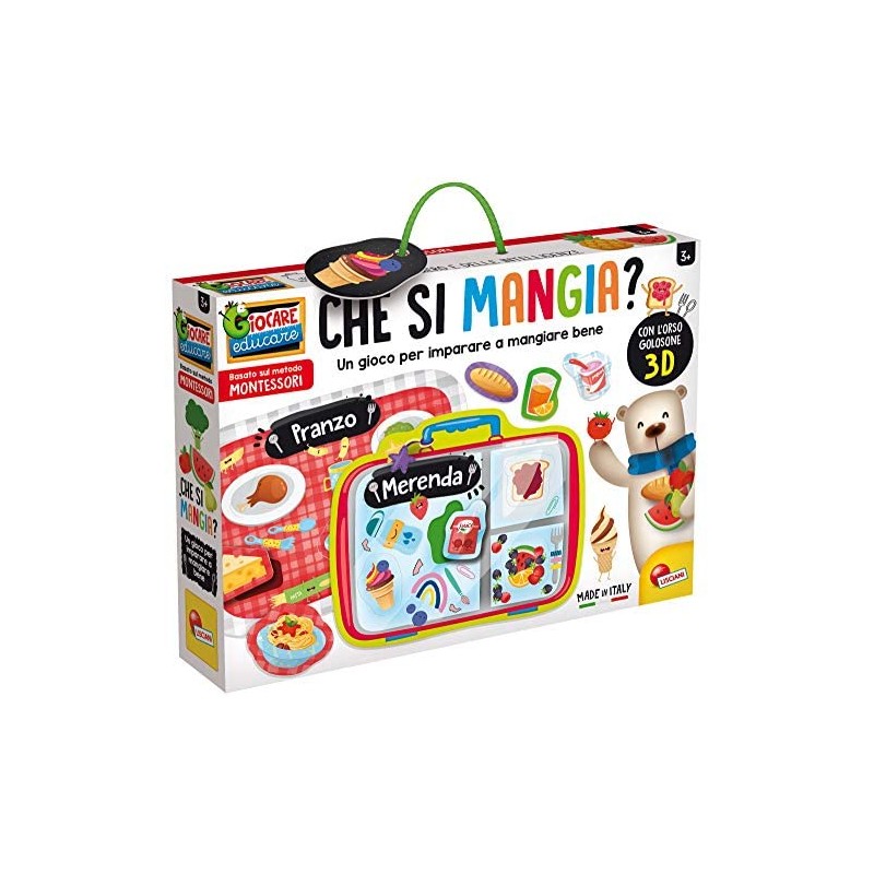 Lisciani Giochi- Montessori Che Si Mangia Gioco Educativo, Multicolore, 80151