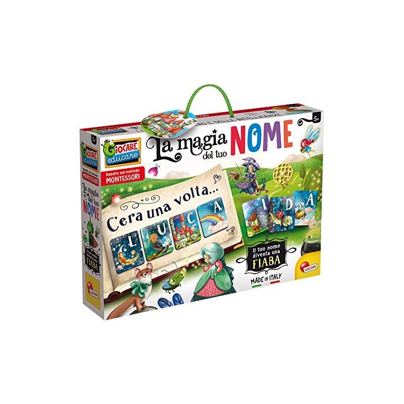 Lisciani Giochi- Montessori La Magia del Tuo Nome Gioco Educativo, Multicolore, 80182