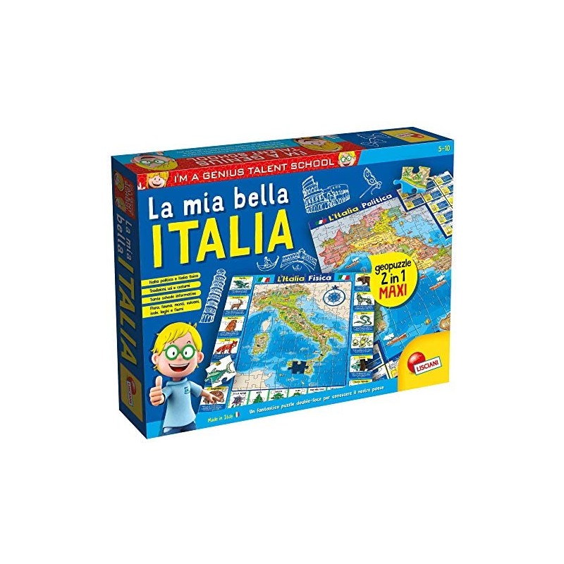Lisciani Giochi I m a Genius Geopuzzle la Mia Bella Italia