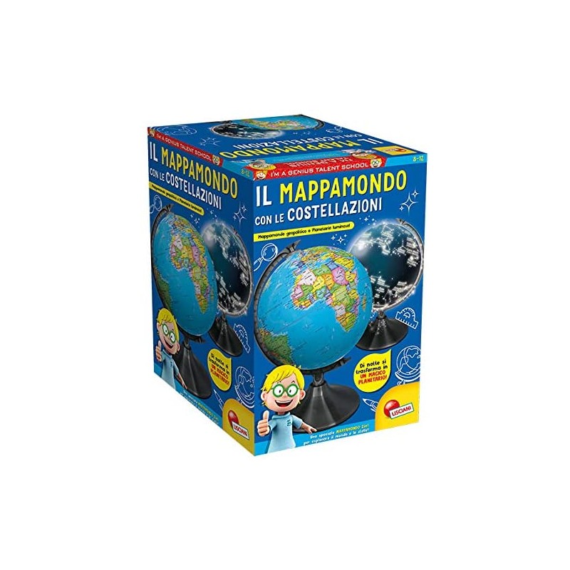 Lisciani Giochi- I m a Genius Mappamondo con Le Costellazioni, 83862