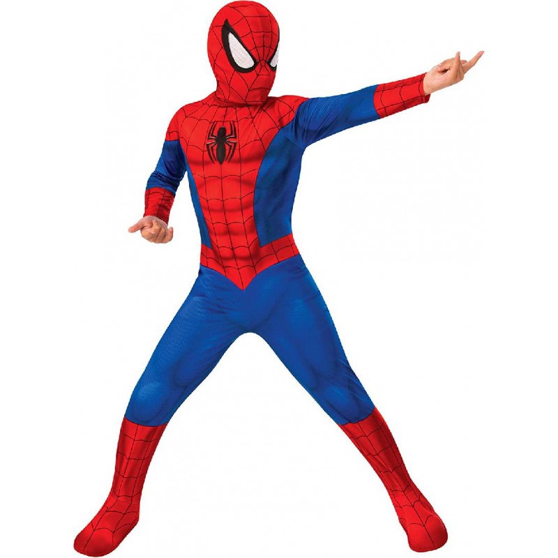 Rubies - Costume Spiderman Classico, Bambini, Rosso/Blu, Taglia M (5-7 anni) - 702072-M