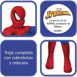 Rubies - Costume Spiderman Classico, Bambini, Rosso/Blu, Taglia M (5-7 anni) - 702072-M