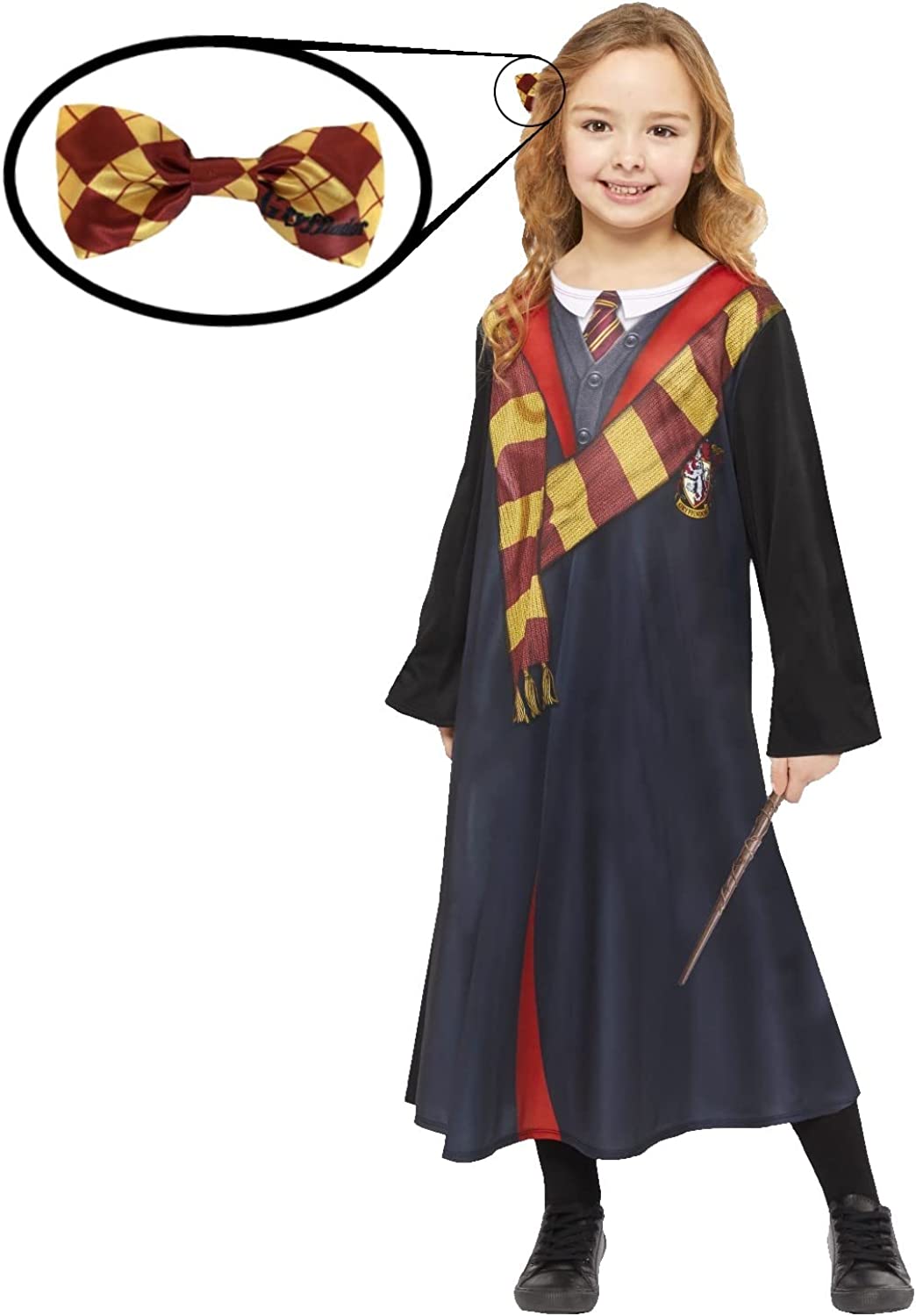 Kit costume da Hermione Granger, con licenza ufficiale, per bambini,  lussuoso