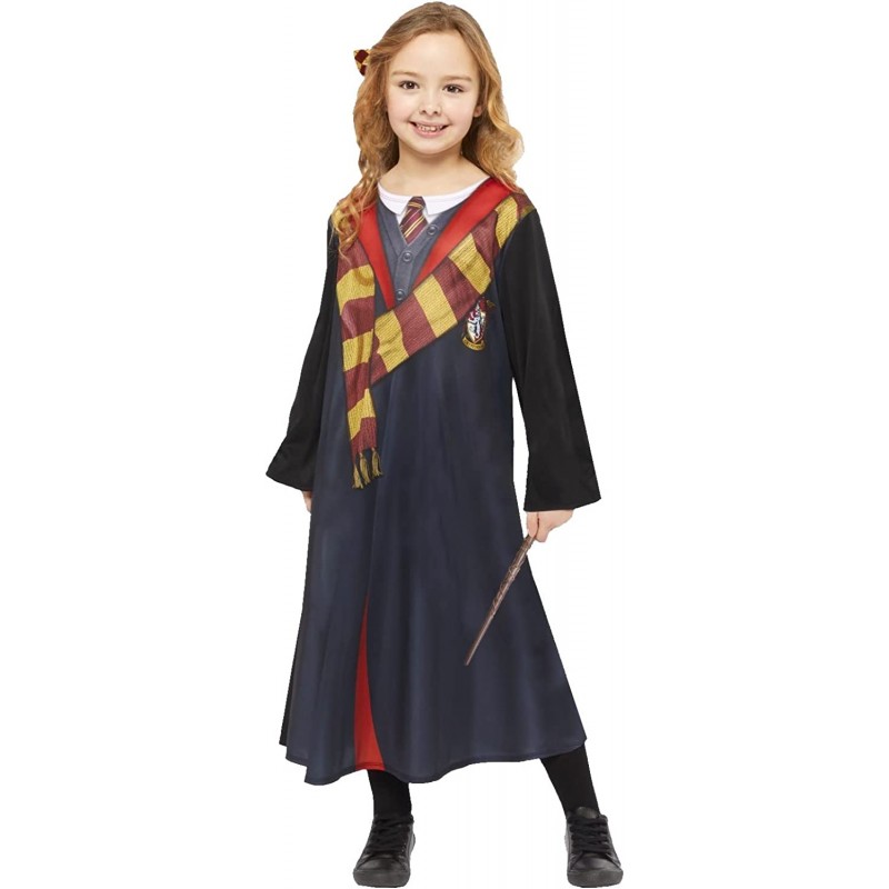 Kit costume da Hermione Granger, con licenza ufficiale, per bambini, lussuoso