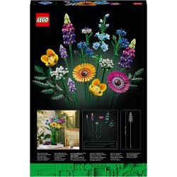LEGO 10313 Icons Bouquet Fiori Selvatici Finti con Papaveri e Lavanda Artificiali, Hobby Creativo per Adulti, Botanical Collecti