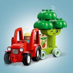 LEGO 10982 DUPLO My First Il Trattore di Frutta e Verdura, Sorpresa Pasqua, Gioco Impilabile per Neonati e Bambini da 1,5 a 3 An