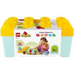 LEGO 10984 DUPLO My First Giardino Biologico, Sorpresa di Pasqua, Giochi Educativi e Impilabili per Neonati e Bambini da 1,5 Ann