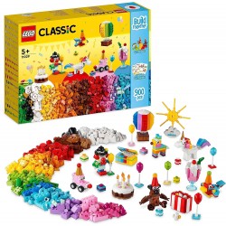 LEGO 11029 Classic Party Box Creativa, Animali Giocattolo per Bambini, Giochi da Condividere in Famiglia con 12 Mini-Costruzioni