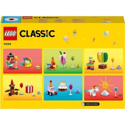 LEGO 11029 Classic Party Box Creativa, Animali Giocattolo per Bambini, Giochi da Condividere in Famiglia con 12 Mini-Costruzioni