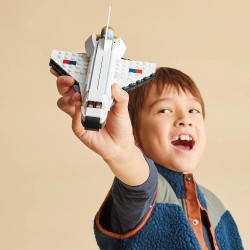 LEGO 31134 Creator Space Shuttle, Set 3 in1 con Astronauta e Astronave Giocattolo, Giochi per Bambini e Bambine dai 6 Anni in su