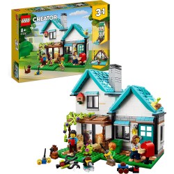LEGO 31139 Creator Casa Accogliente, Set 3 in 1 con Modellini da Costruire con 3 Case Giocattolo Differenti