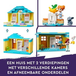 LEGO 41724 Friends La Casa di Paisley, Casa delle Bambole con 3 Mini Bamboline, Coniglio e Accessori, Personaggi Serie 2023