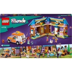 LEGO 41735 Friends Casetta Mobile, Playset con Roulotte Apribile e Macchina Giocattolo per Campeggio nella Foresta, Personaggi 2