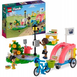 LEGO 41738 Friends Bici di Soccorso dei Cani, Giochi per Bambini per la Cura degli Animali Domestici con Animale Giocattolo e 2 