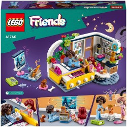 LEGO 41740 Friends La Cameretta di Aliya, Camera da Letto per Pigiama Party con Paisley e Cucciolo, Piccola Idea Regalo di Pasqu