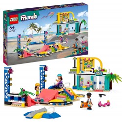 LEGO 41751 Friends Skate Park, Set con Rampa da Skateboard, Giochi per Bambine e Bambini dai 6 Anni con Personaggi 2023, Monopat