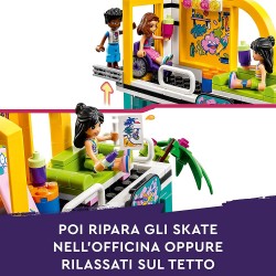 LEGO 41751 Friends Skate Park, Set con Rampa da Skateboard, Giochi per Bambine e Bambini dai 6 Anni con Personaggi 2023, Monopat