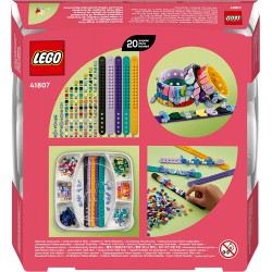 LEGO 41807 DOTS Megapack Designer di Braccialetti, Set 5in1 per Creare Gioielli con Colori Cosmici ed Estivi, Mosaico, Bracciale